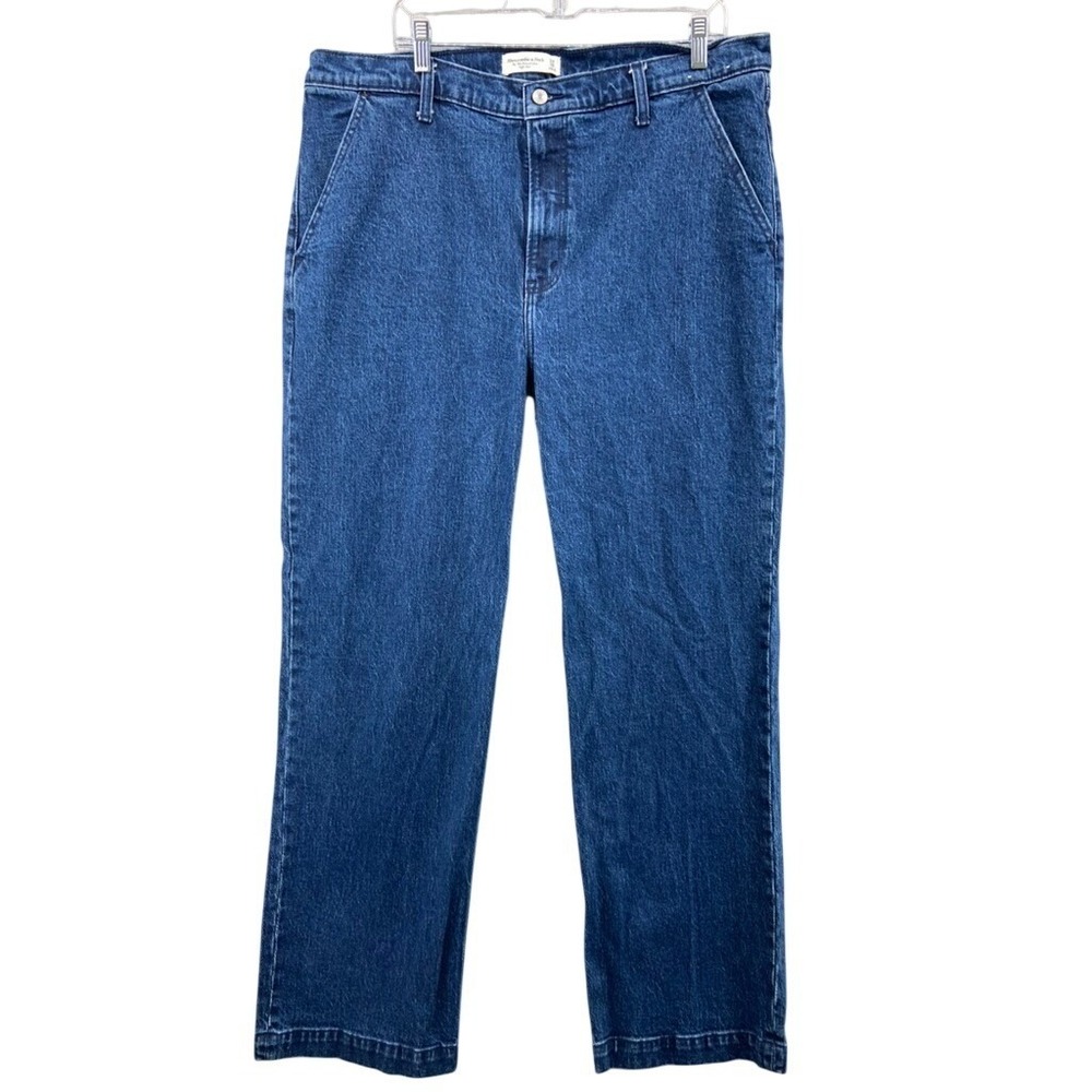 Abercrombie & Fitch Jeans Womens Sz 18L The 90s Relaxed Blue High Rise Y2K Mom